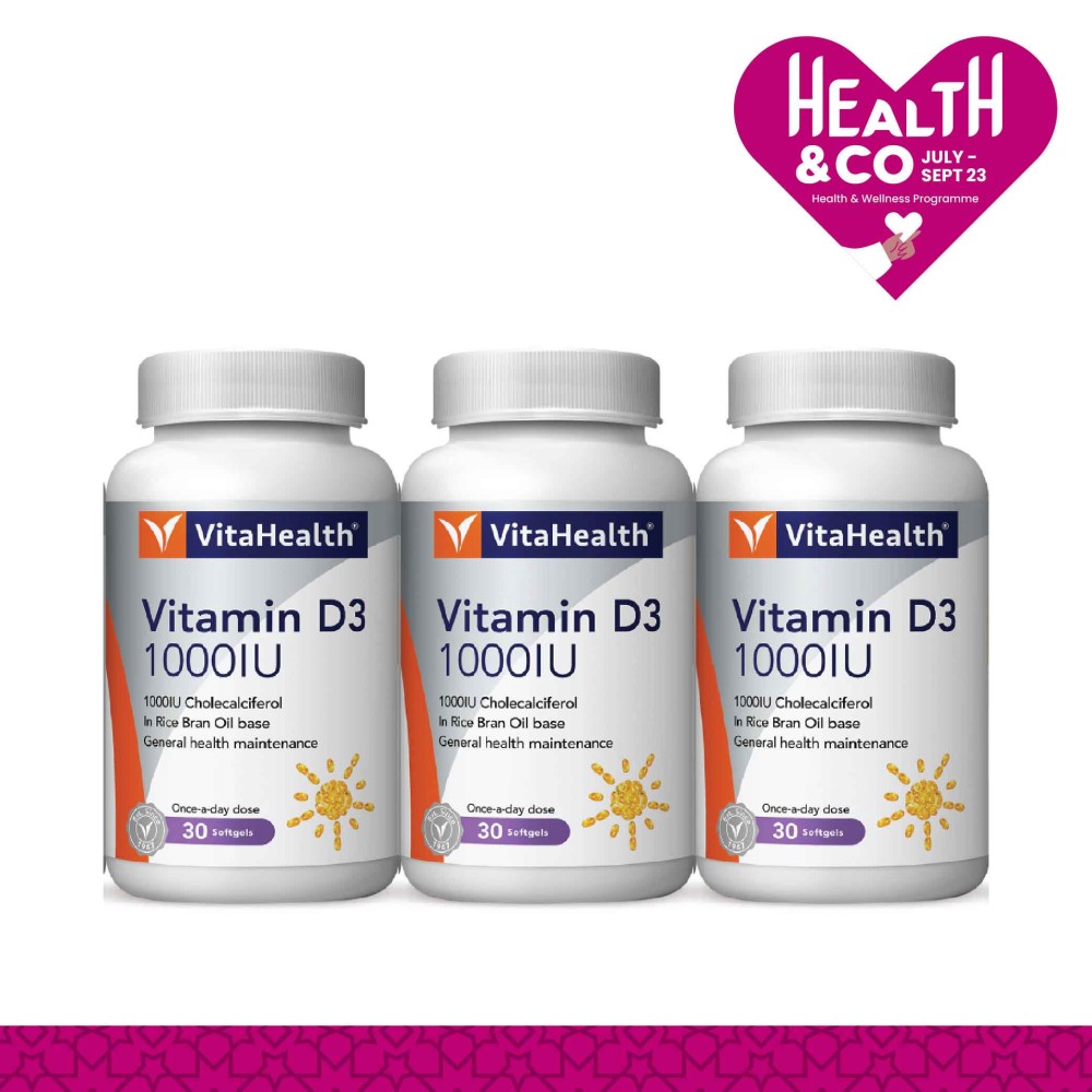 VitaHealth Vitamin D3 1000IU 60'S + 30'S